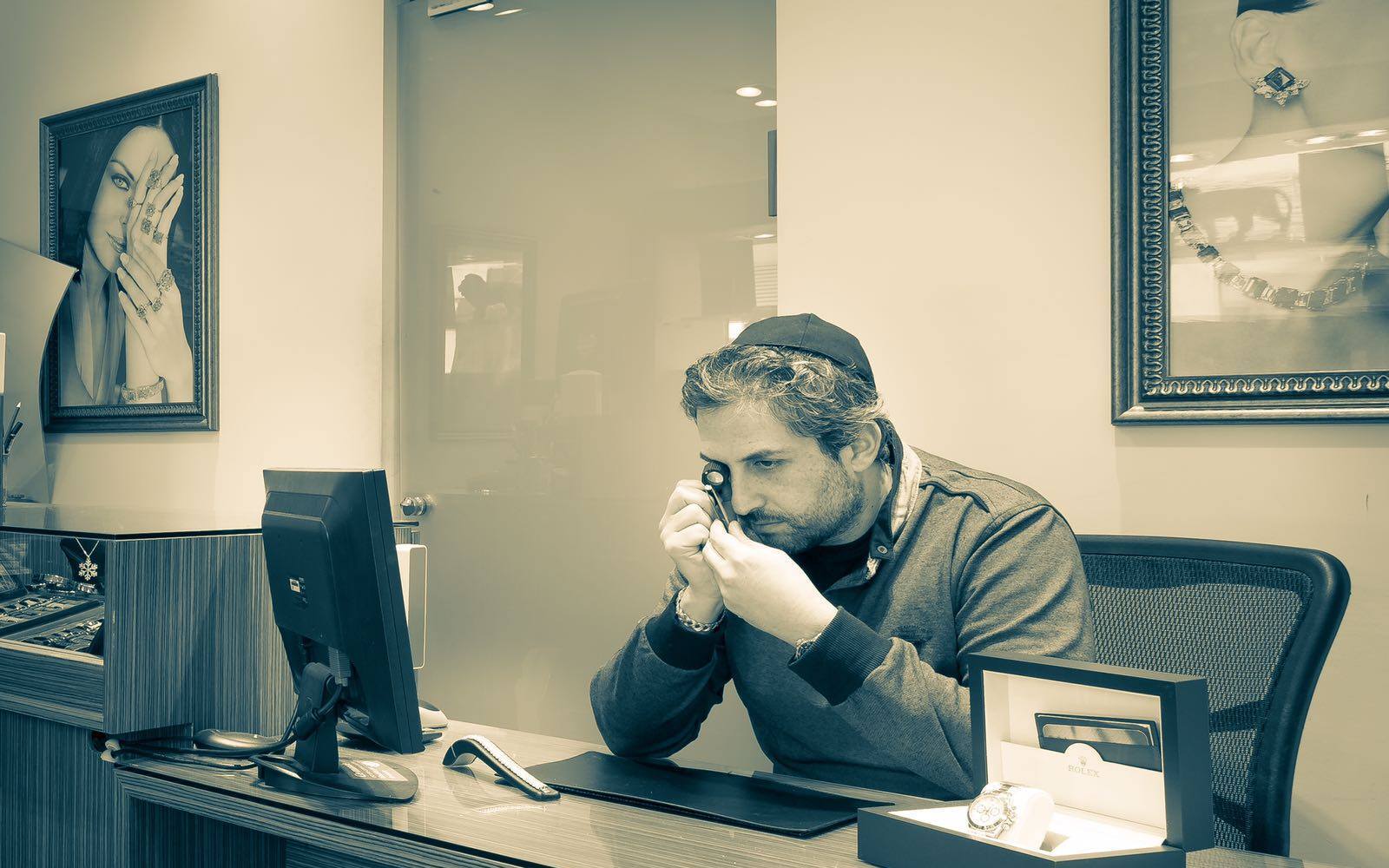 Michael Fitoussi à l'atelier